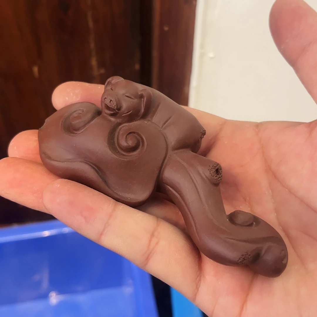 茶杯紫砂高端紫砂雕塑茶宠微瑕