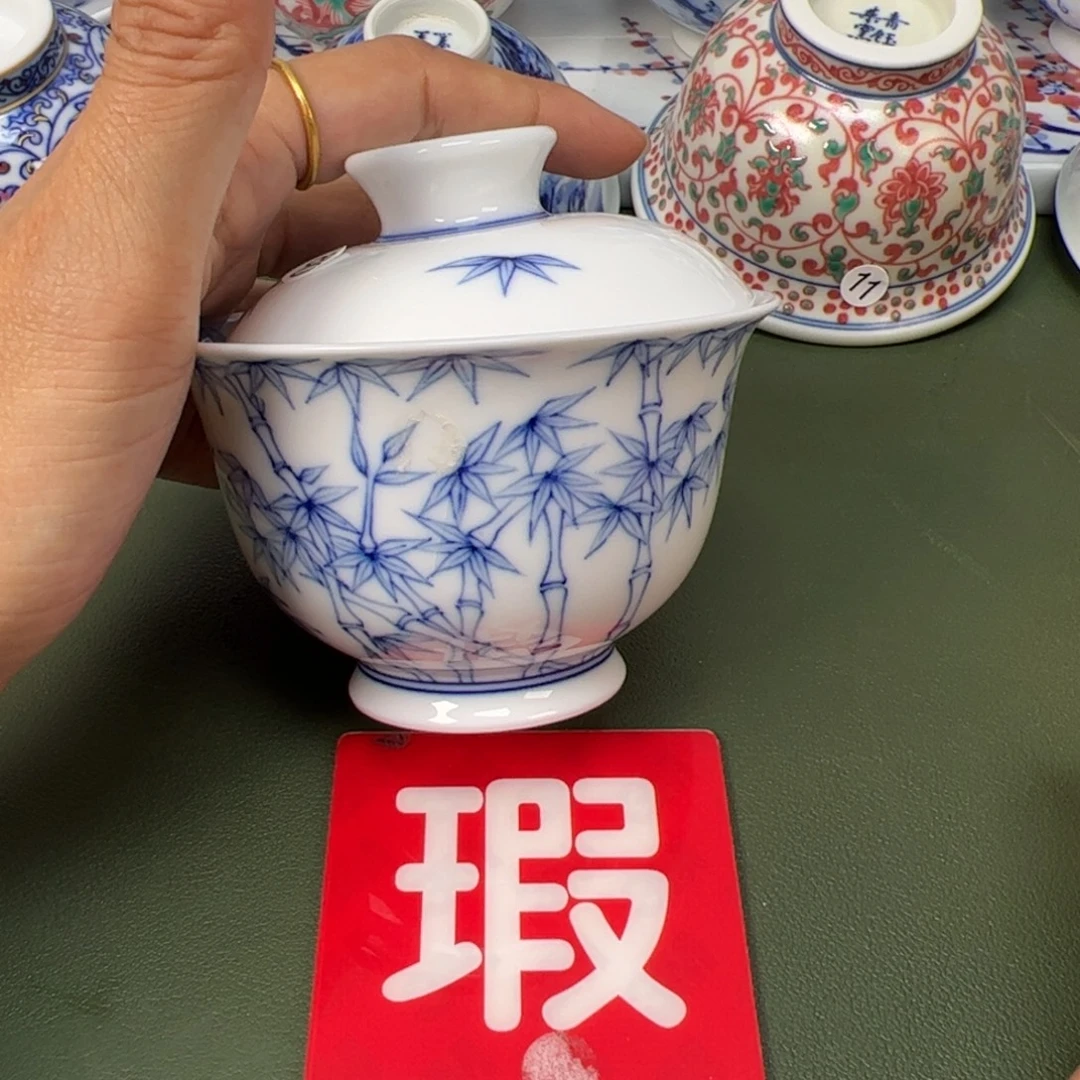 陶瓷景德镇纯手工纯手绘茶具木木80开片