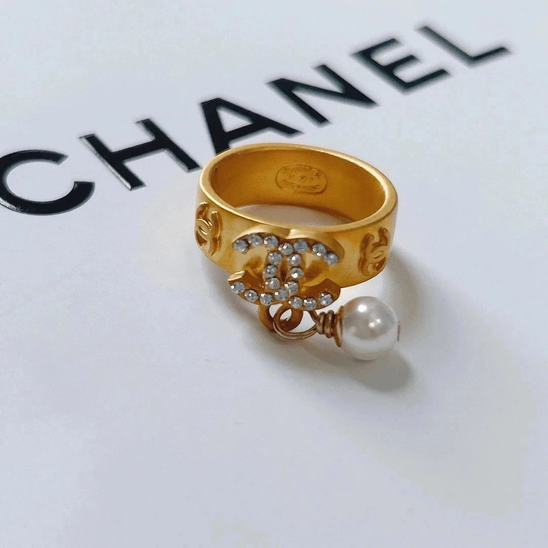 95新 Chanel/香奈儿 vintage香奈儿中古戒指（欧码53 54 港码14 15