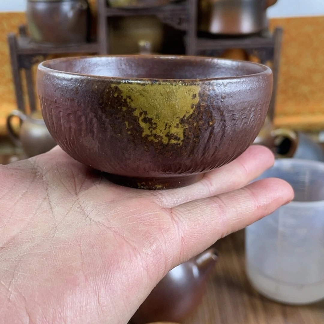 【闪购商品】刘*哥柴烧主人杯120毫升左右微瑕