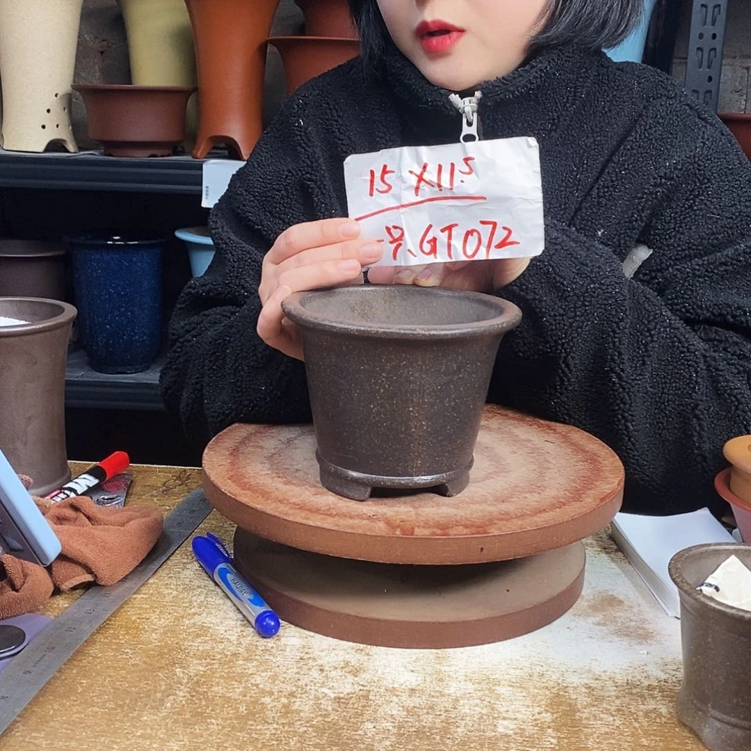 紫砂紫砂花盆一只GT072