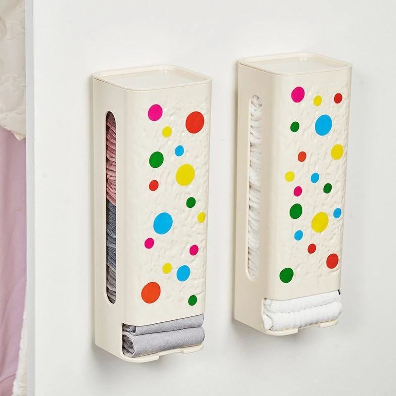 多巴胺内裤袜子收纳盒抽取式衣柜内免打孔壁挂收纳盒防尘整理神