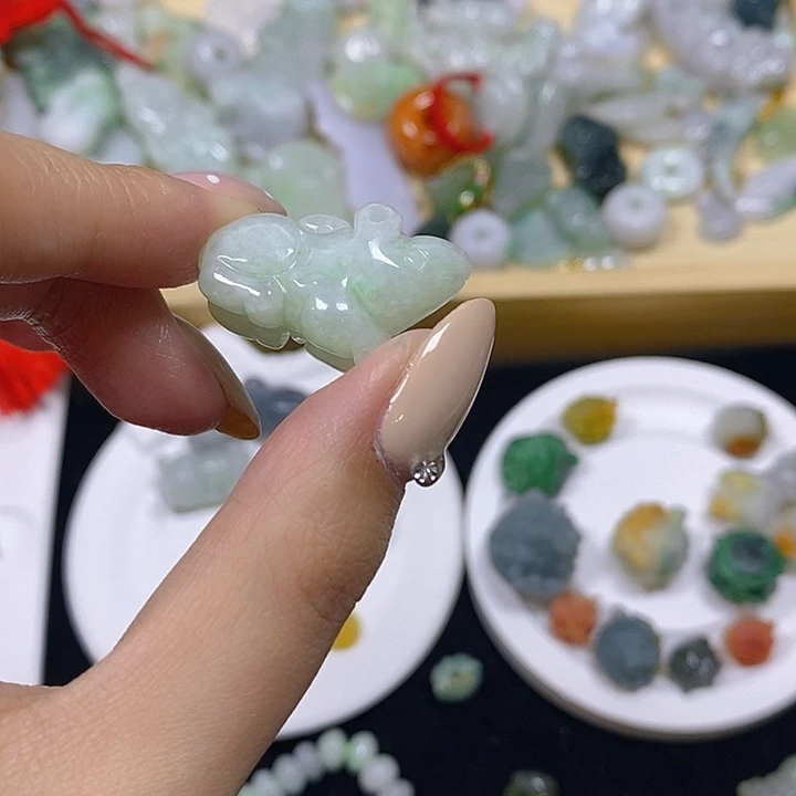 翡翠散珠天然缅甸翡翠