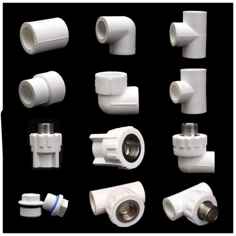 PPR热熔水管配件ppr4分1寸自来水管件接头内丝外丝直接弯头三通