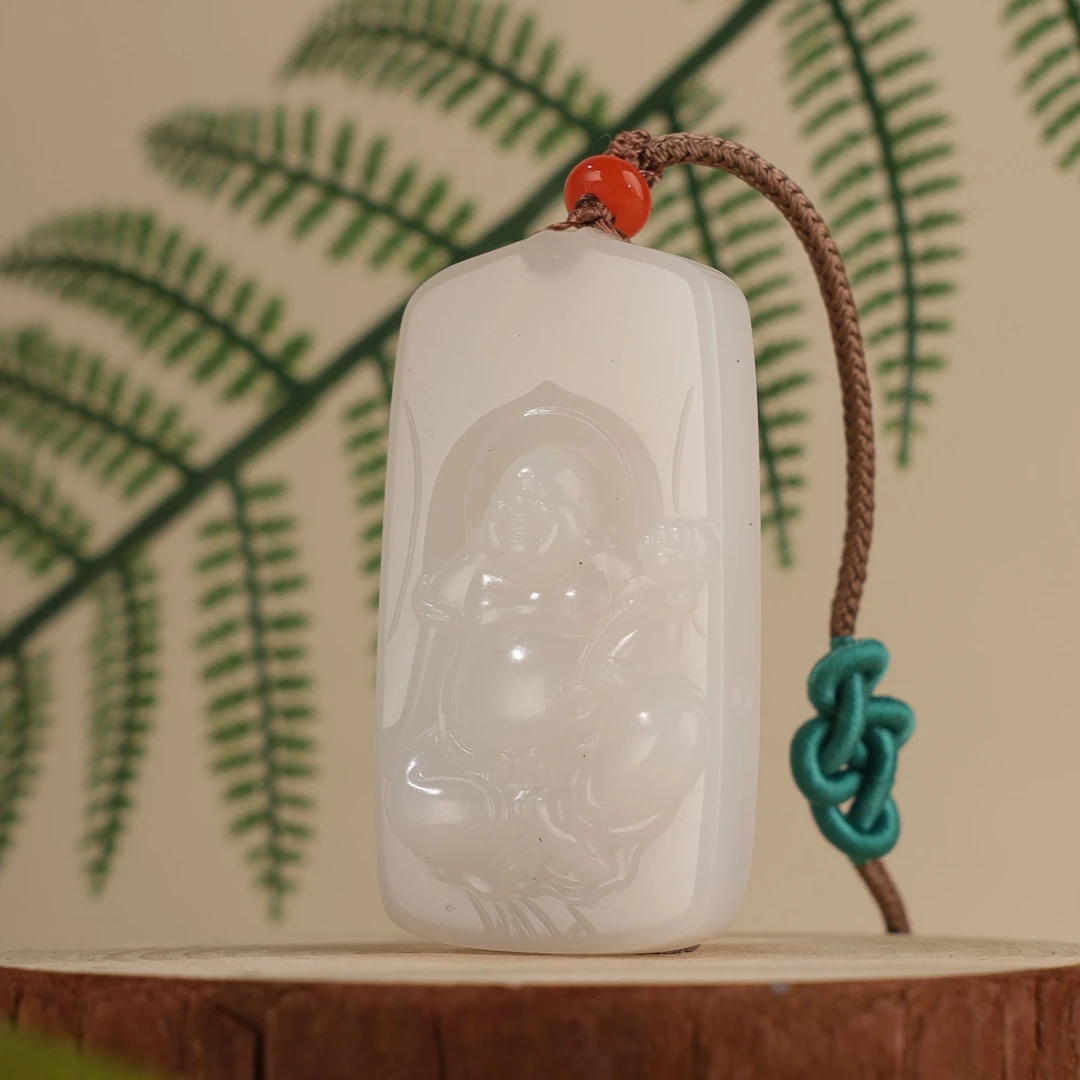 XH7360二十世纪和田玉弥勒挂坠
