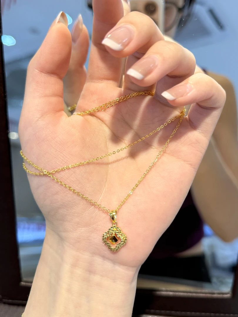 PT950铂金四叶草套链