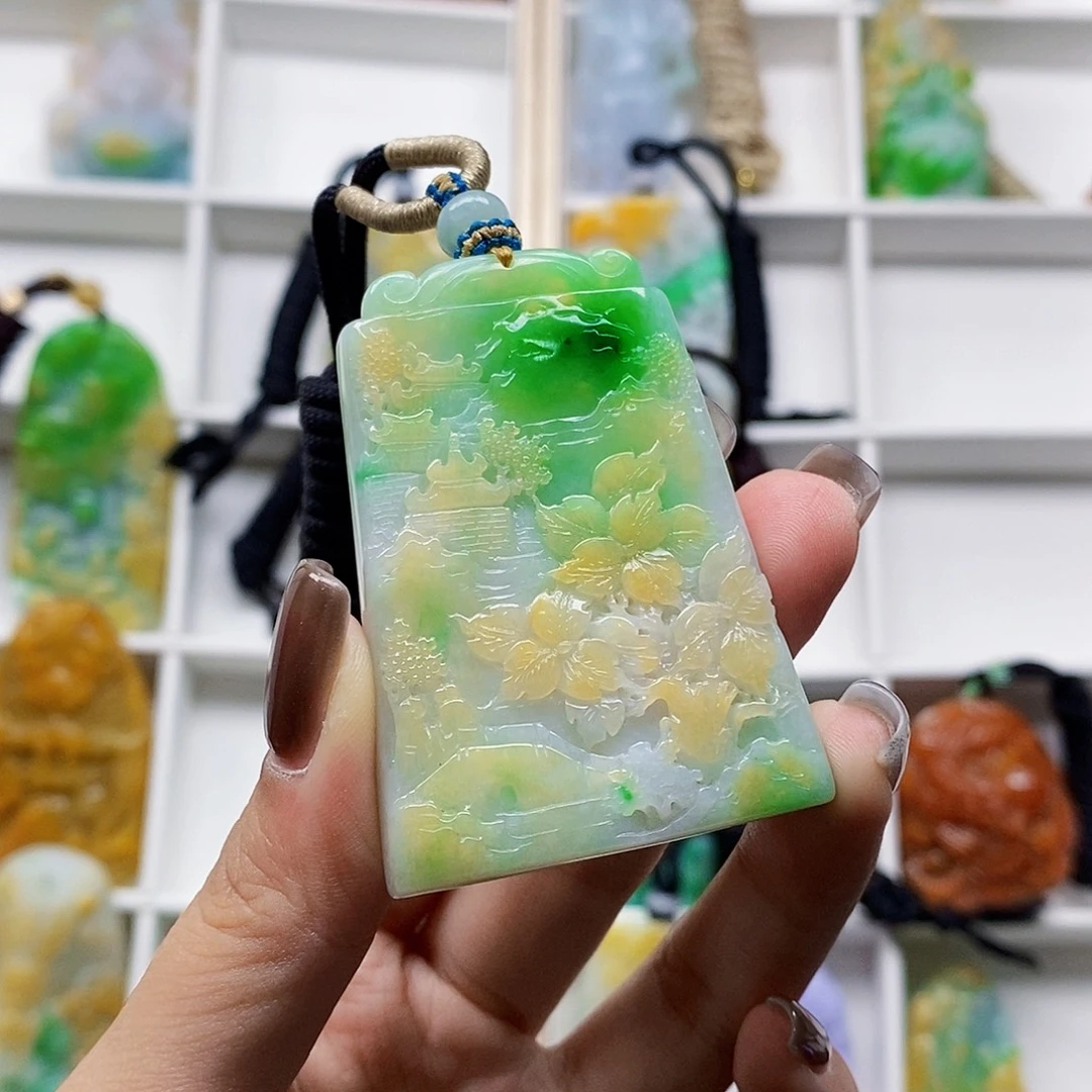 不***散定制翡翠未镶嵌天然翡翠A货