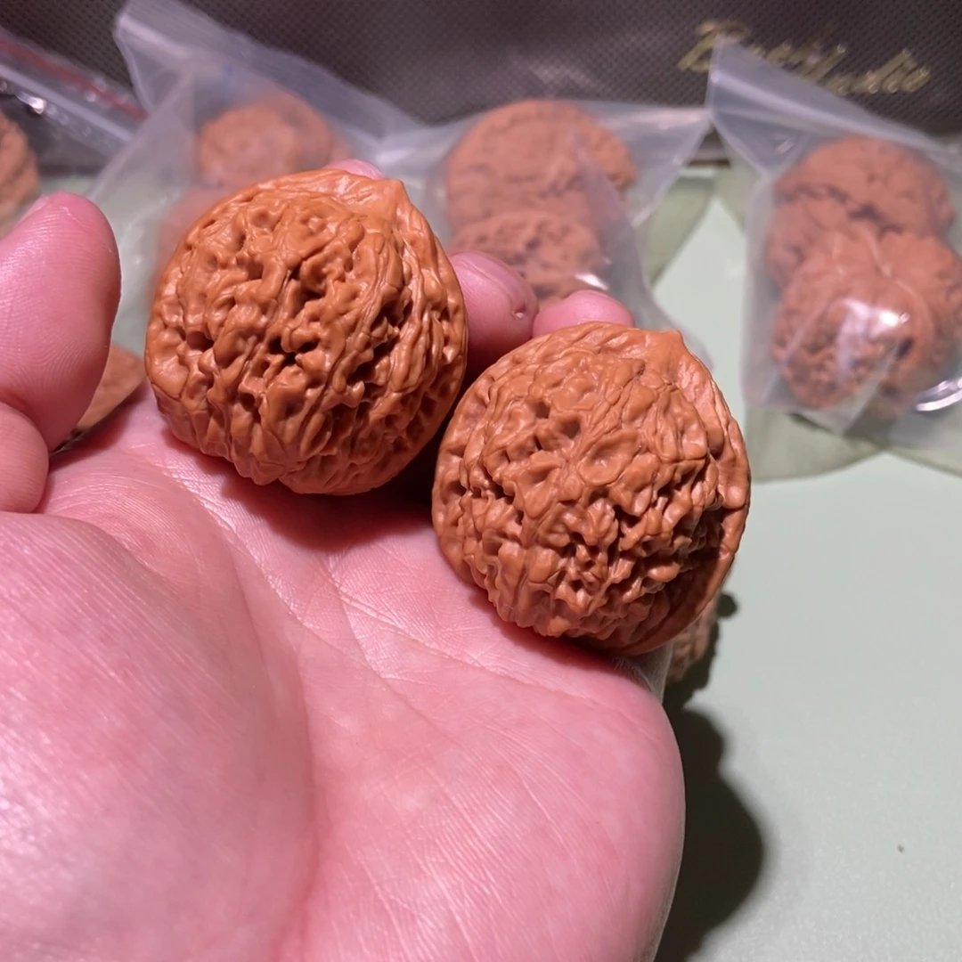 文玩核桃把件全品38莲花虎头