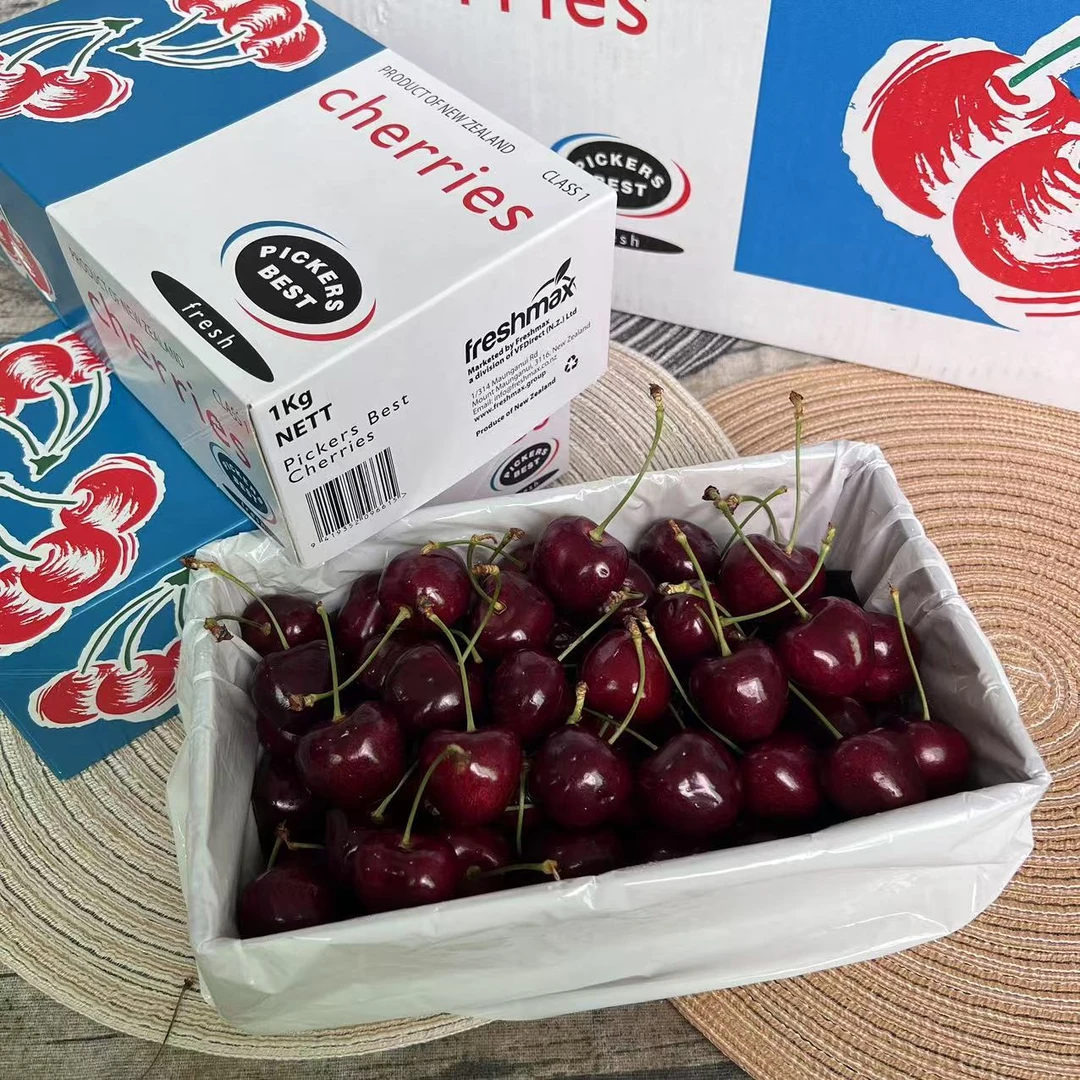【乐鲜果园】新西兰空运斯塔图车厘子2斤/盒3J进口樱桃 内附果径卡