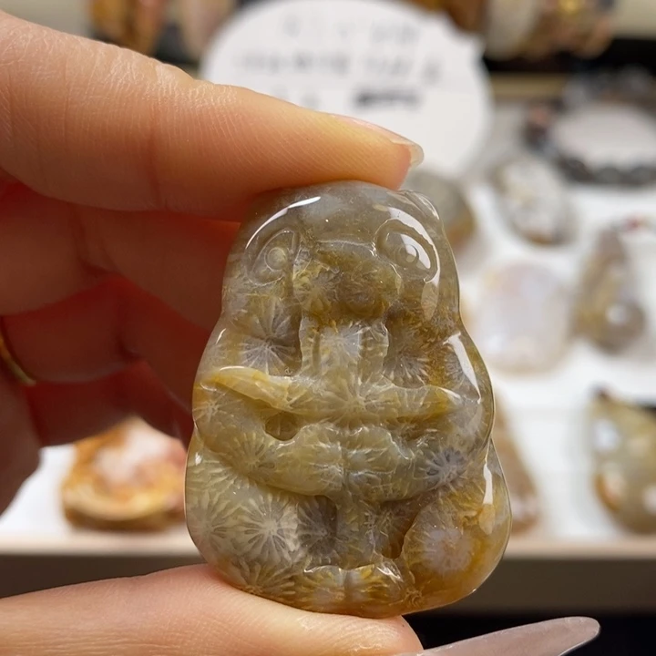 硅化玉吊坠(不含链)未镶嵌37号链接