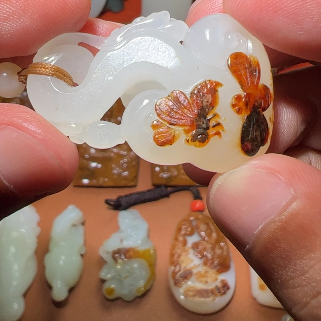 和田玉未镶嵌挂件