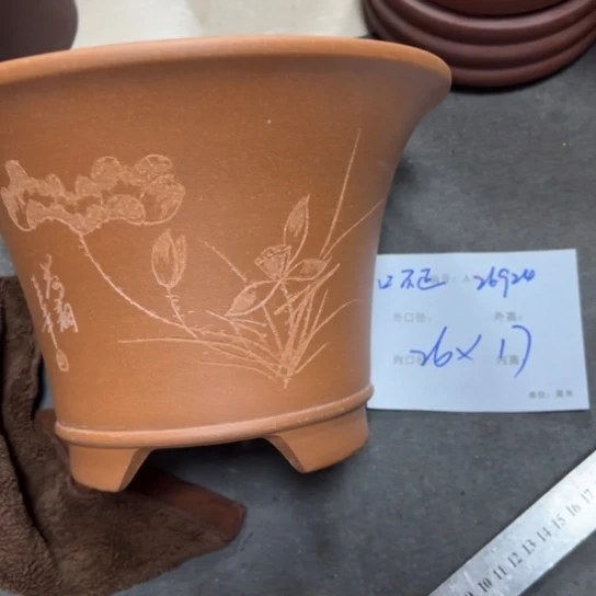 紫砂花盆花卉工艺