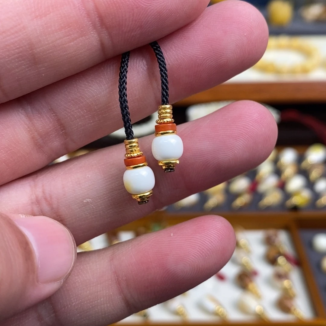 蜜蜡未镶嵌裸石配饰弟子珠尺寸6.6