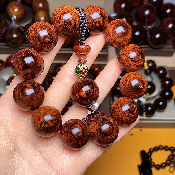 花梨木类手串/手链黄花梨风化料老挝花梨土埋料2.0