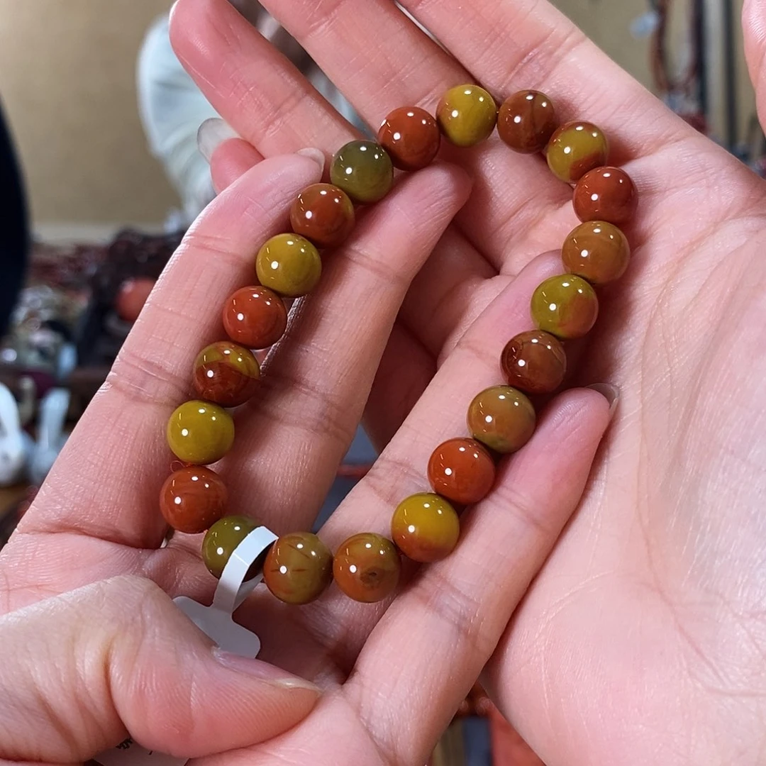 未镶嵌单圈9.5mm原矿南红玛瑙森***许