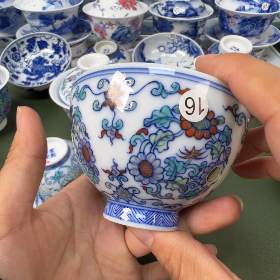 陶瓷景德镇纯手工纯手绘茶具木木16