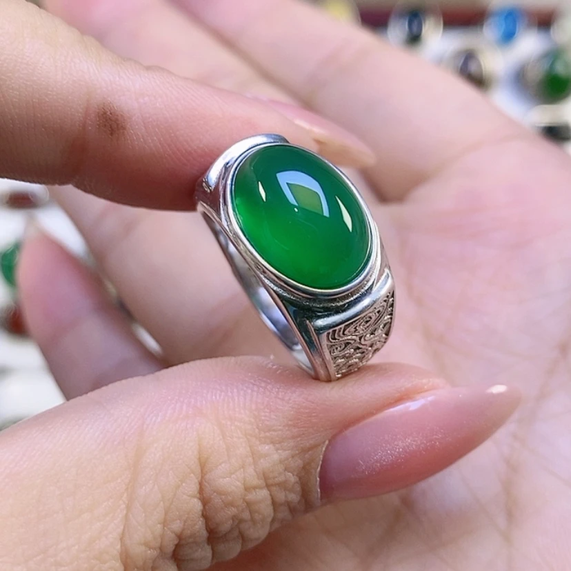 【闪购商品】银S925镶嵌戒指玛瑙/玉髓别****！