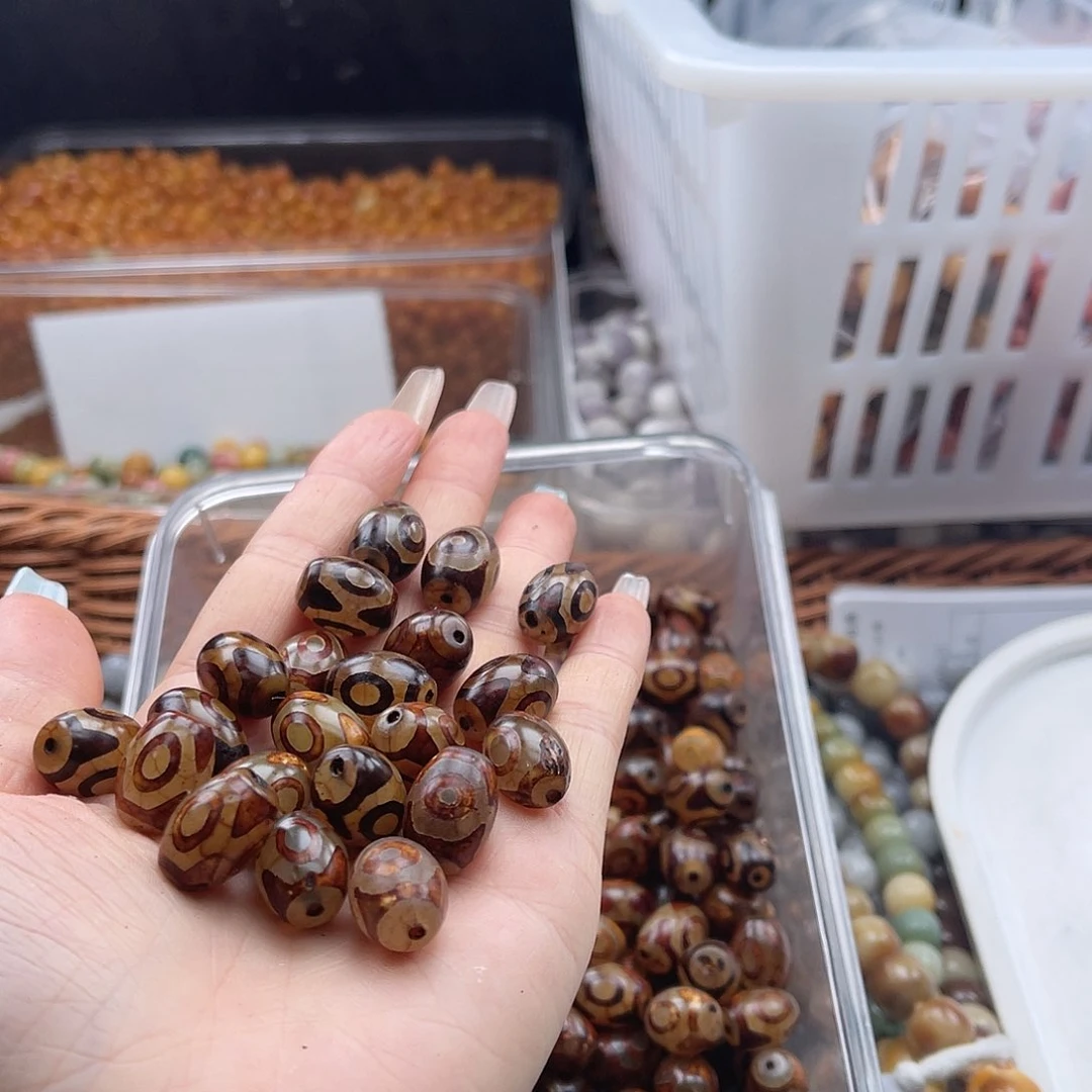 白玉菩提吊坠z瑕疵15mm/5+2颗