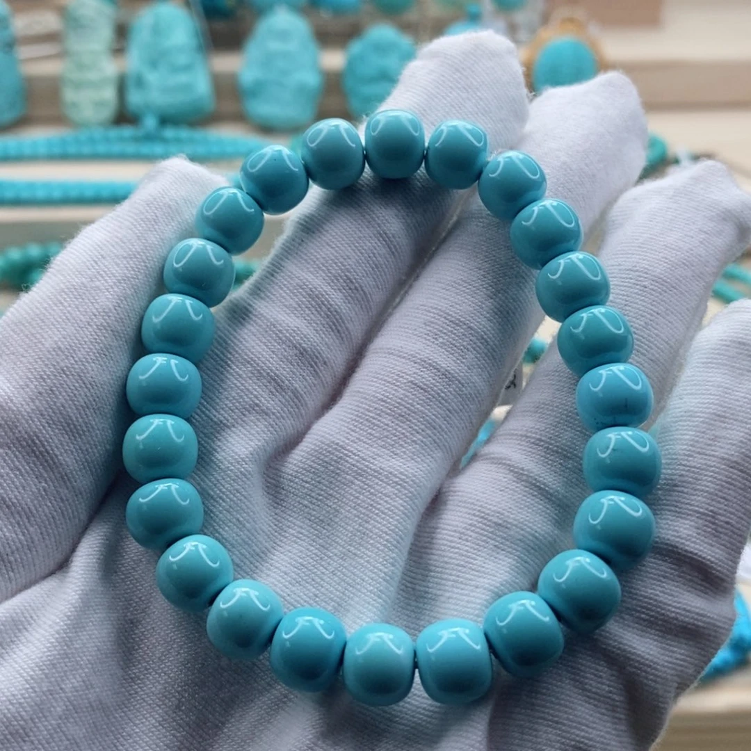 绿松石珠宝奇石未镶嵌清*