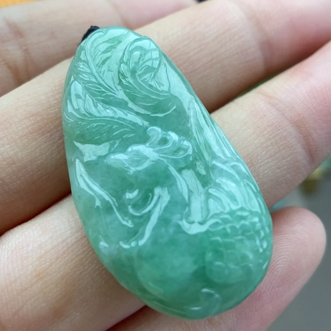 翡翠未镶嵌颈饰吊坠9