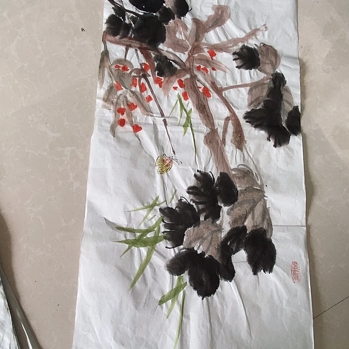 国画四尺四开手绘作品
