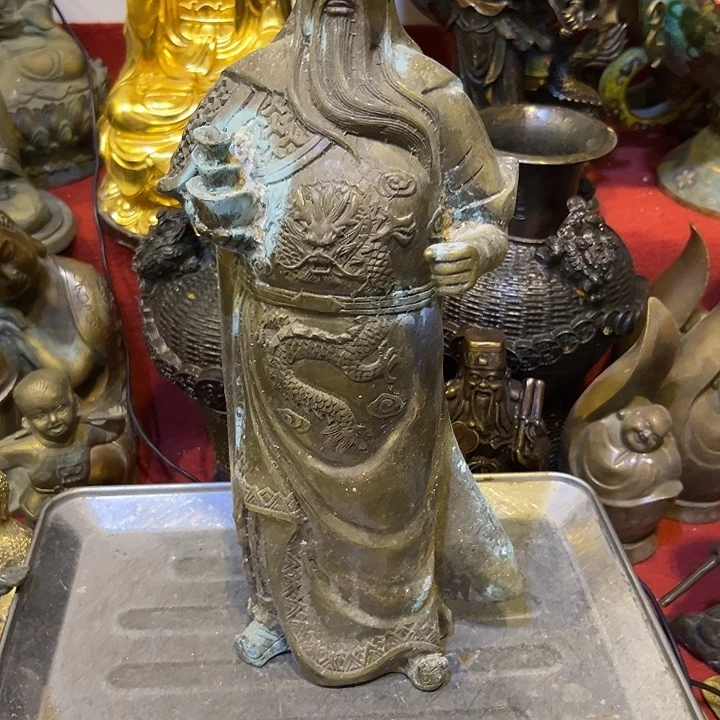永***丹黄铜摆件，文房工艺品摆件