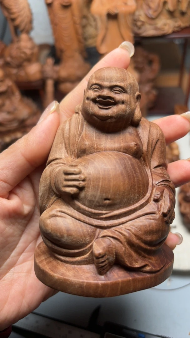 老山檀香手串摆件微瑕