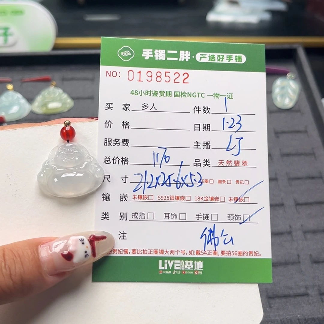 【闪购商品】翡翠颈饰未镶嵌多人