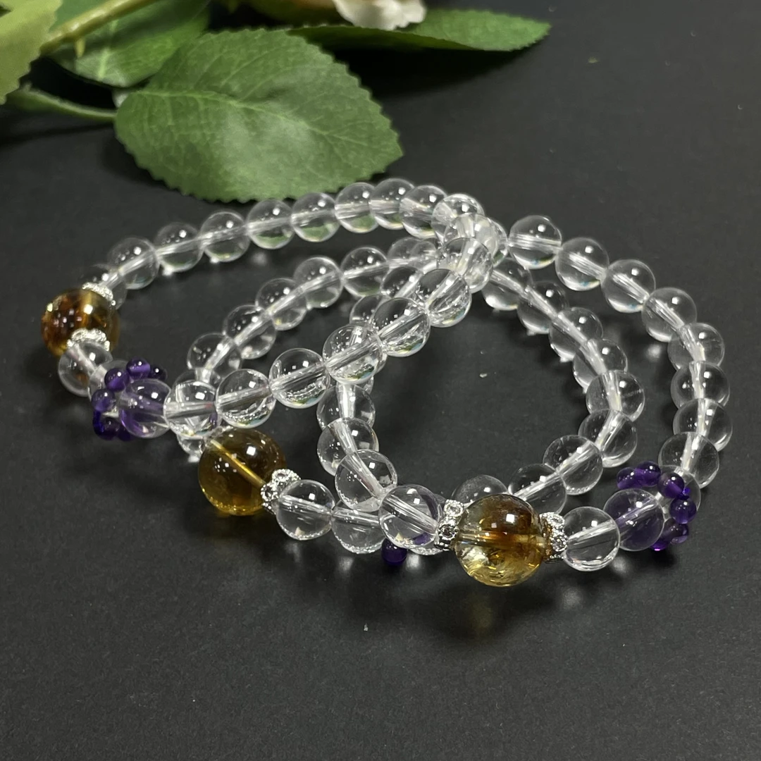 【书记甄选】原创水晶单圈手链 多样性发一件 约8mm 7723CC