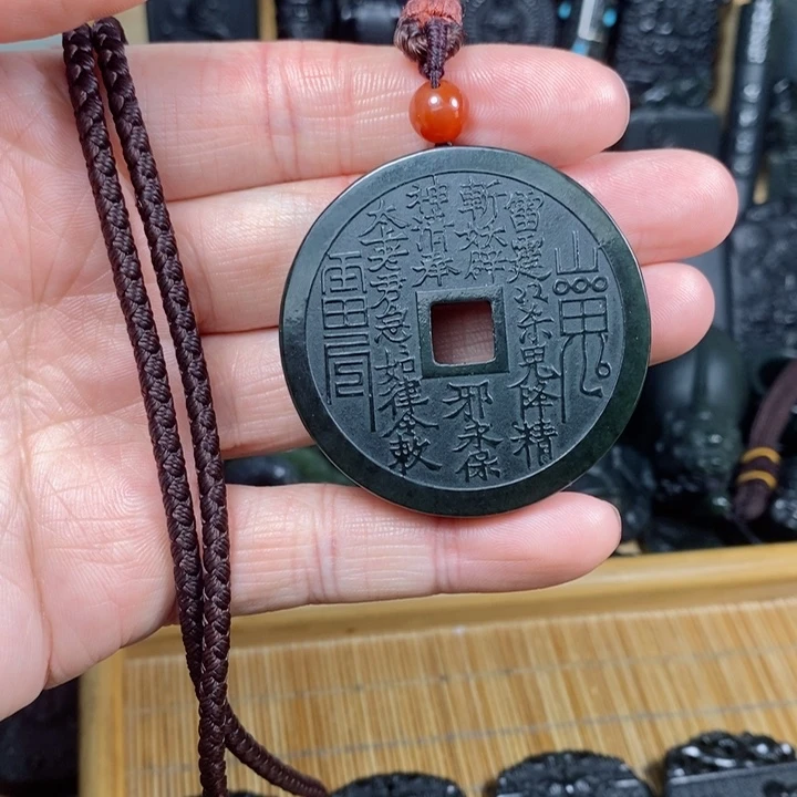 和田玉（青玉）颈饰未镶嵌