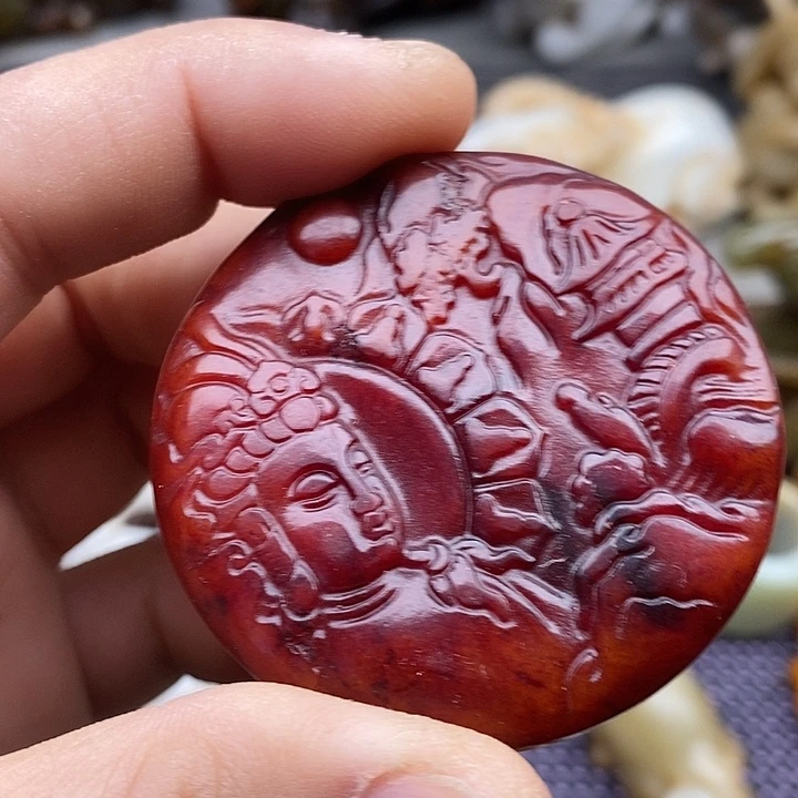 未镶嵌蛇纹石玉颈饰