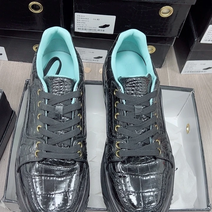 鳄鱼皮（革）闪*黑色丁41