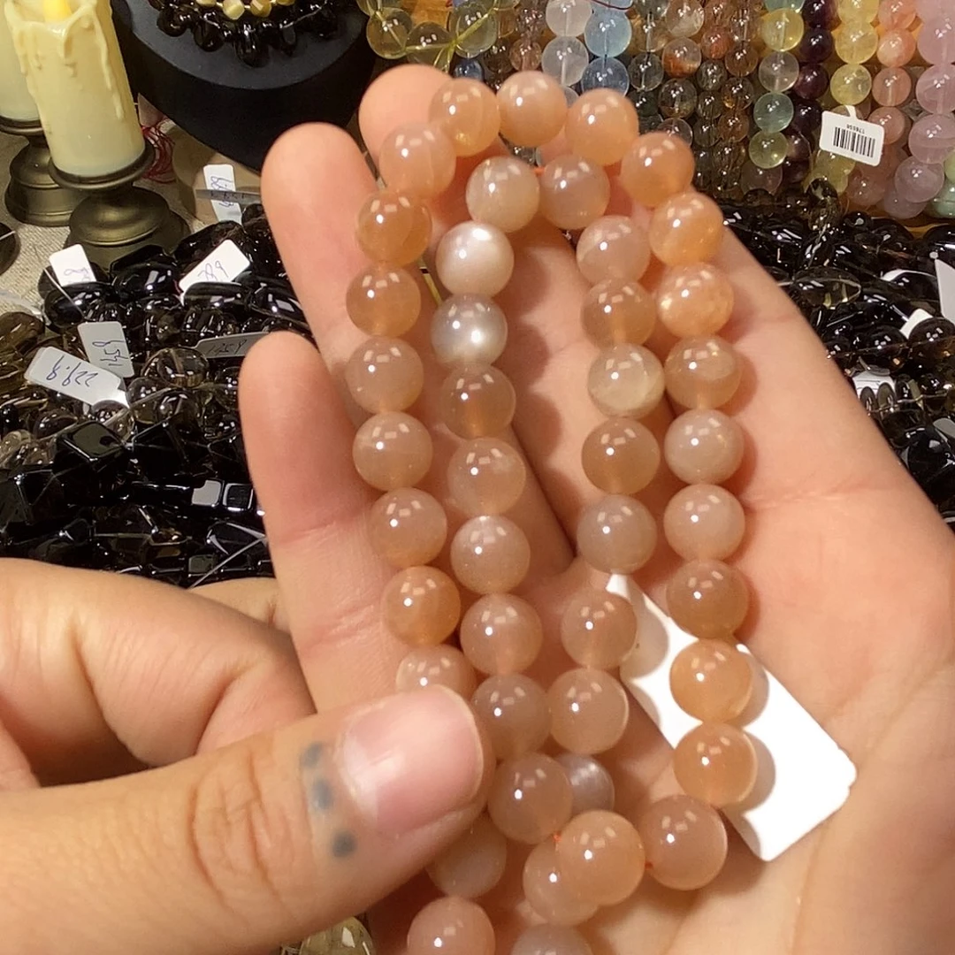 玛瑙/玉髓散珠太阳石卡8