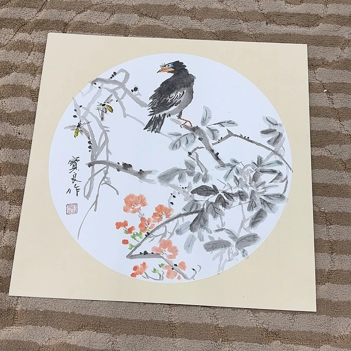 国画花鸟的翅膀和翅膀38.38