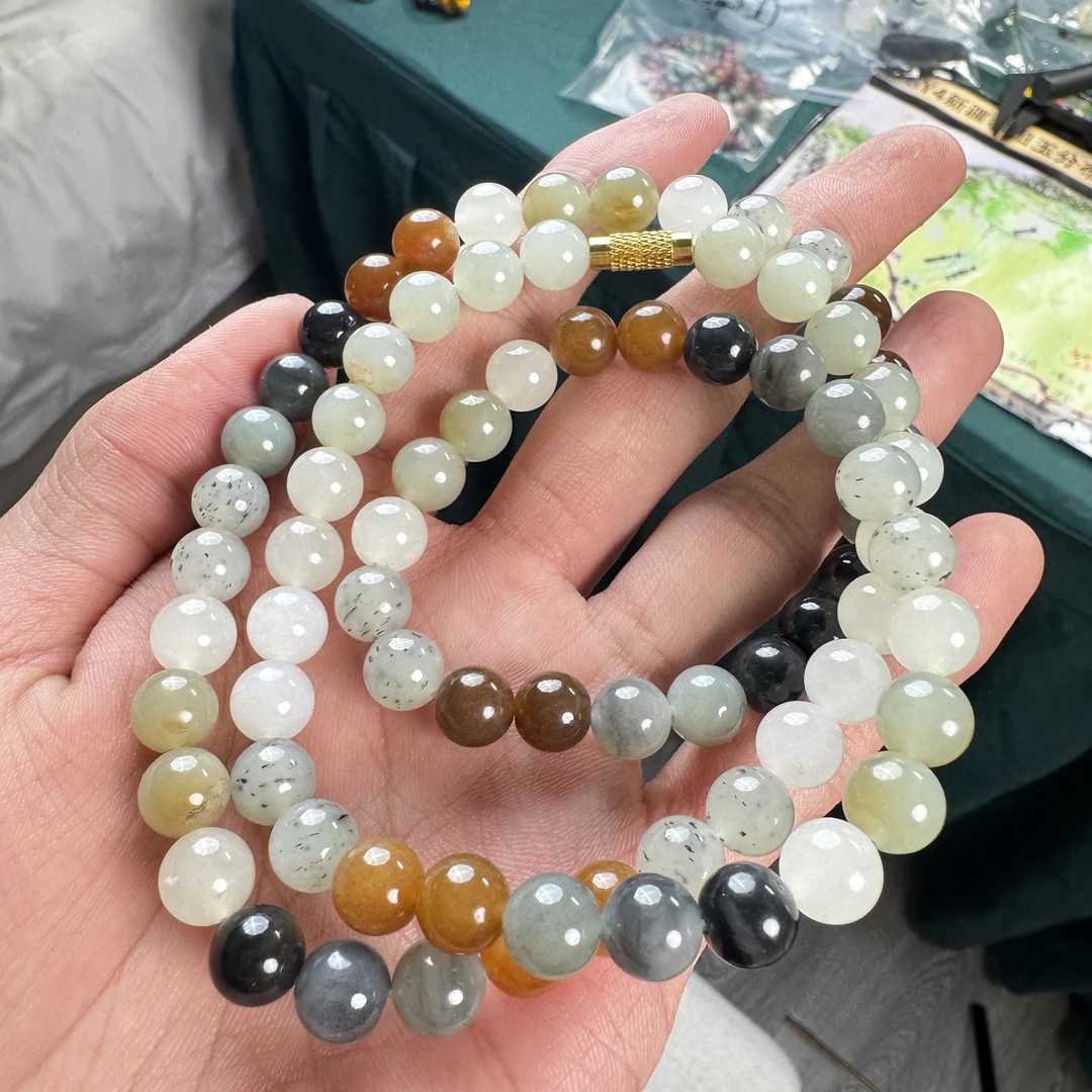 【德巧家】和田玉多宝多圈珠链项链