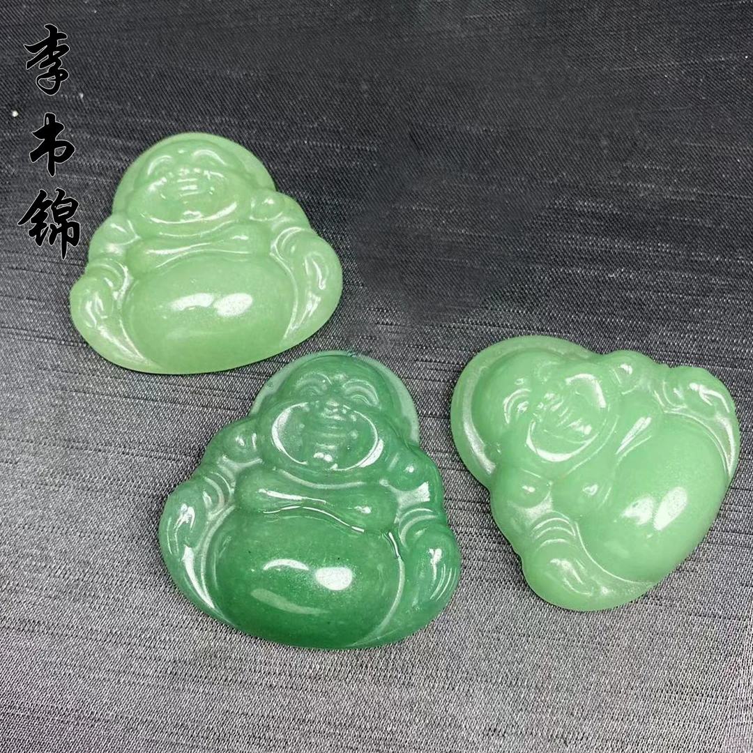 李书锦保真天然东陵玉佛公挂件 单个（多样性发货）
