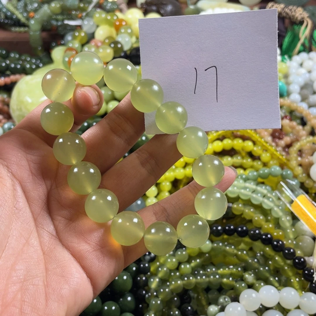 未镶嵌蛇纹石玉手串