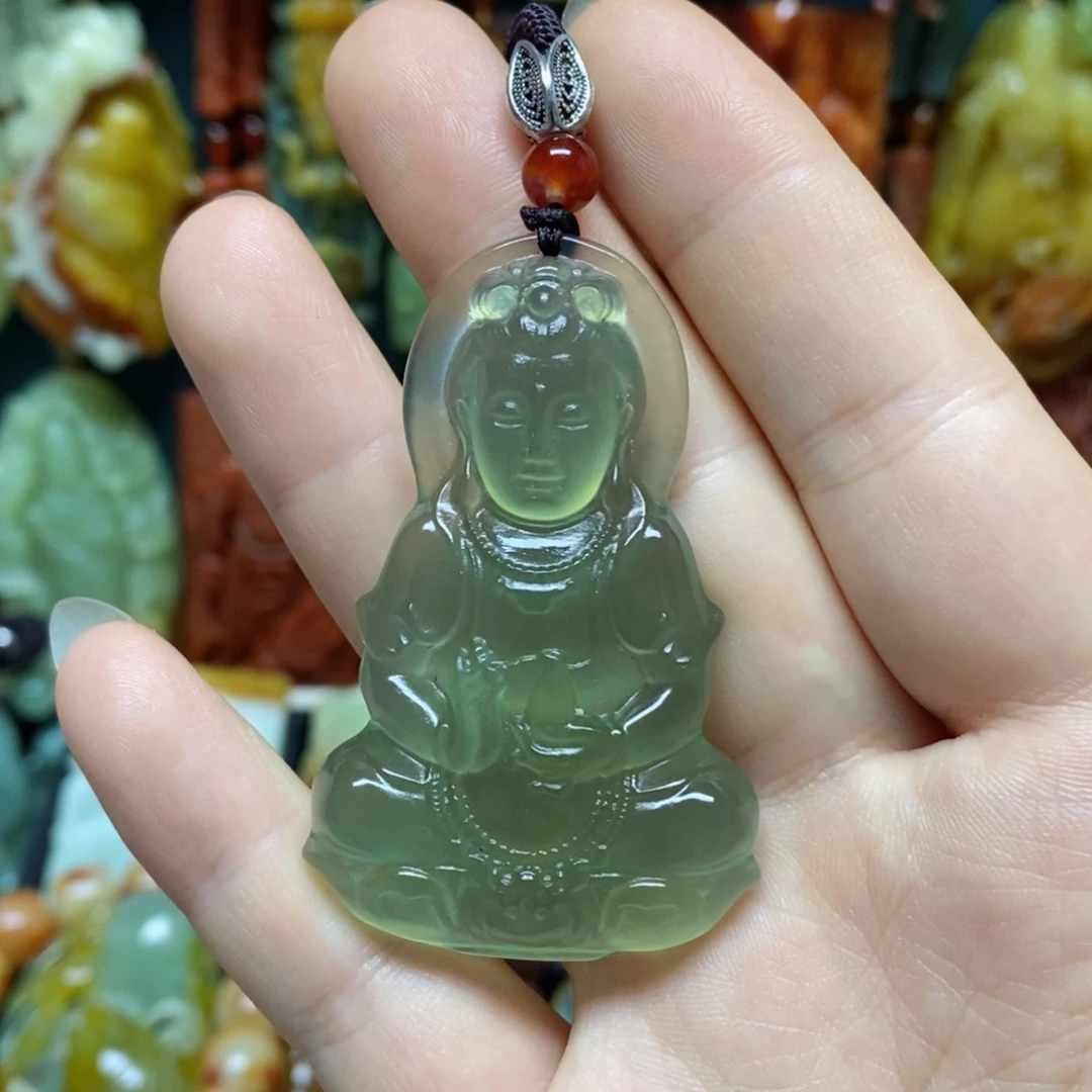 岫玉未镶嵌吊坠(赠链)