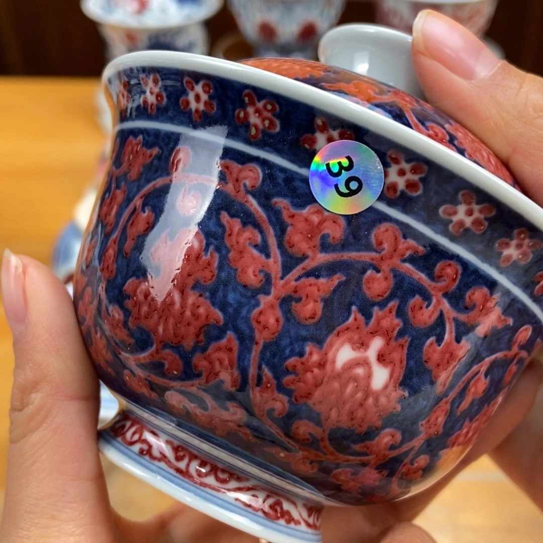 手绘现代茶具非古董