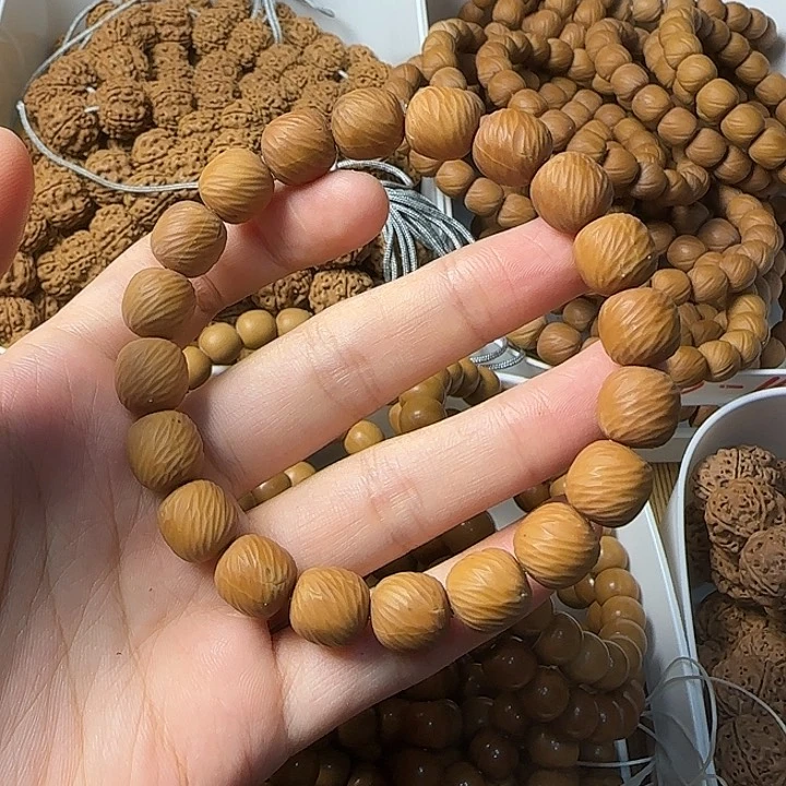 核桃手串/手链微瑕天河云锦
