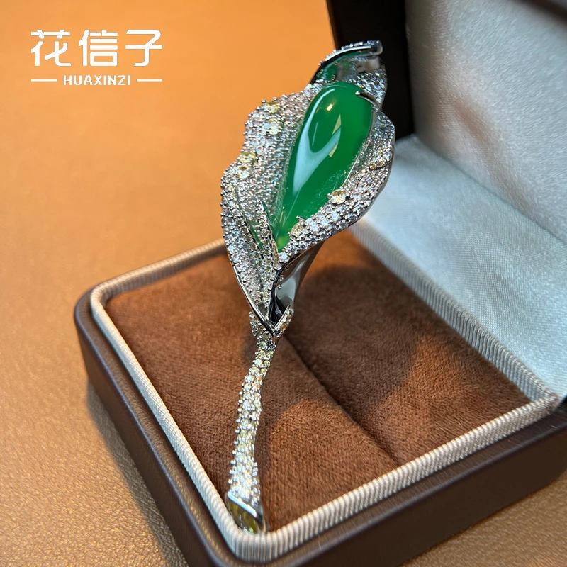 铜锆石胸针 9202 福绿花苞 2025新品高级胸针大衣配饰胸花