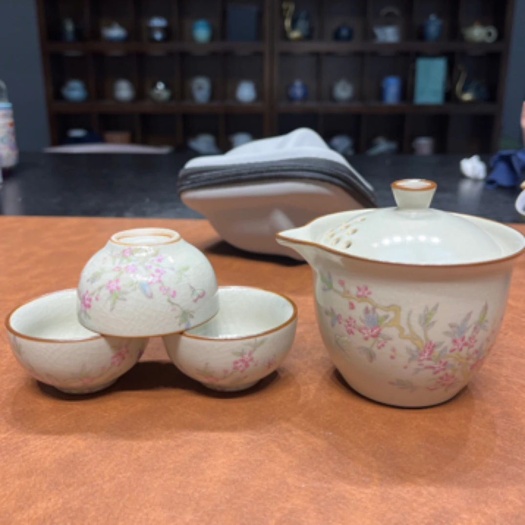 C326旅行茶具一壶三倍