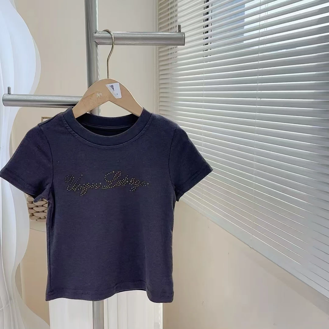 【线下品牌童装】女童夏季韩版棉质短袖T恤 251584