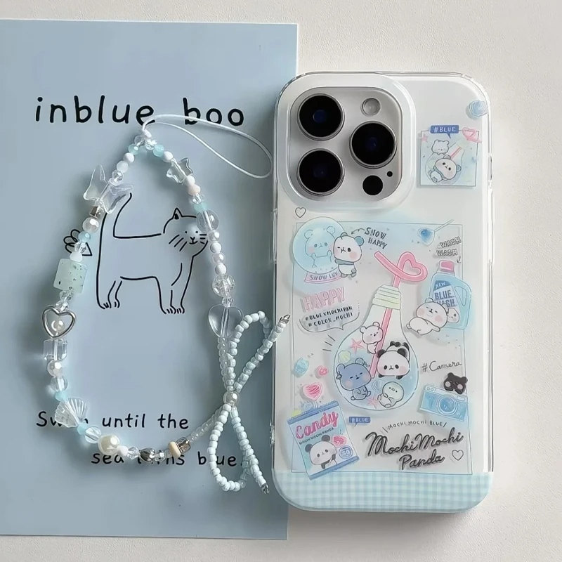 BANCA可爱灯泡熊猫适用iPhone16/15大孔手机壳华为vivo小米15oppo