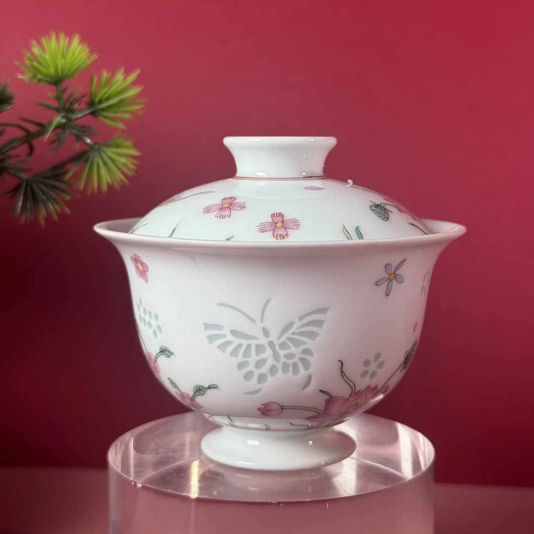 玲珑集 手绘盖碗 LL102