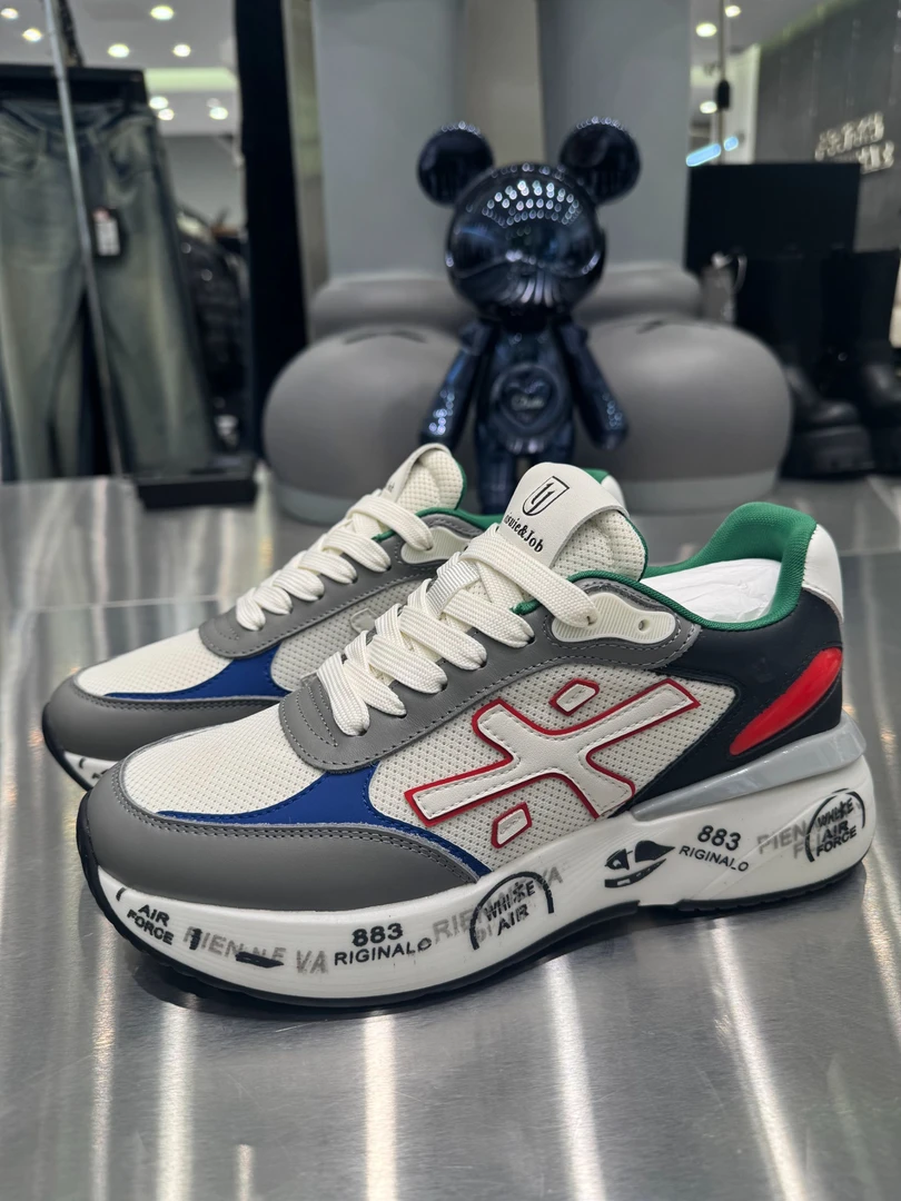 【华尔街名品】2025春季新款拼色百搭潮流男鞋软底舒适休闲运动鞋