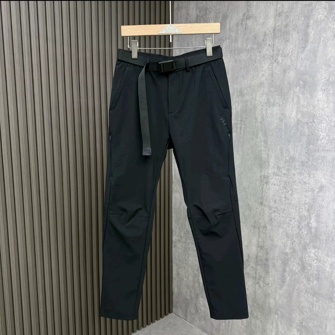 9972新款男士防风防水户外冲锋裤百搭直筒长裤修身软壳潮流休闲裤