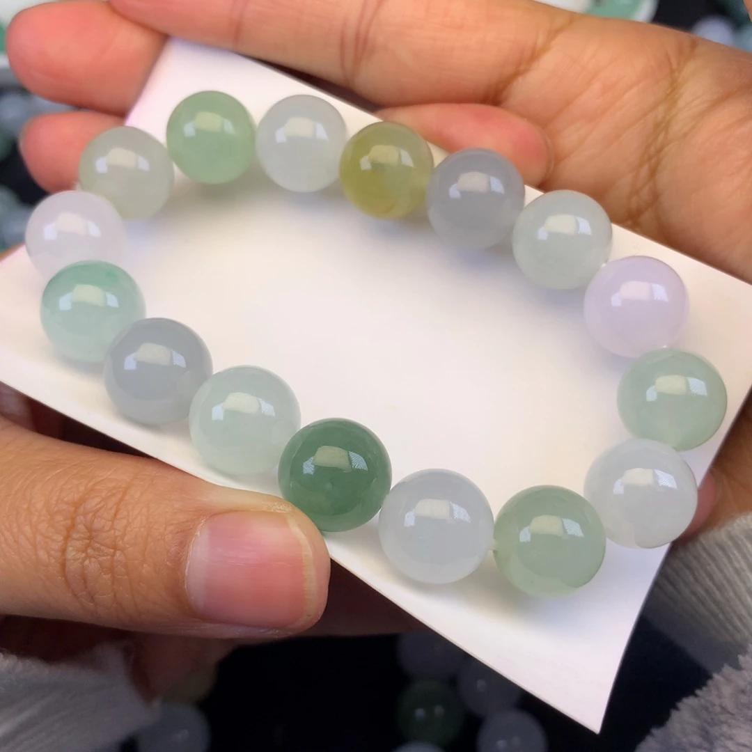 南***）翡翠未镶嵌颈饰天然缅甸翡翠A货卡12