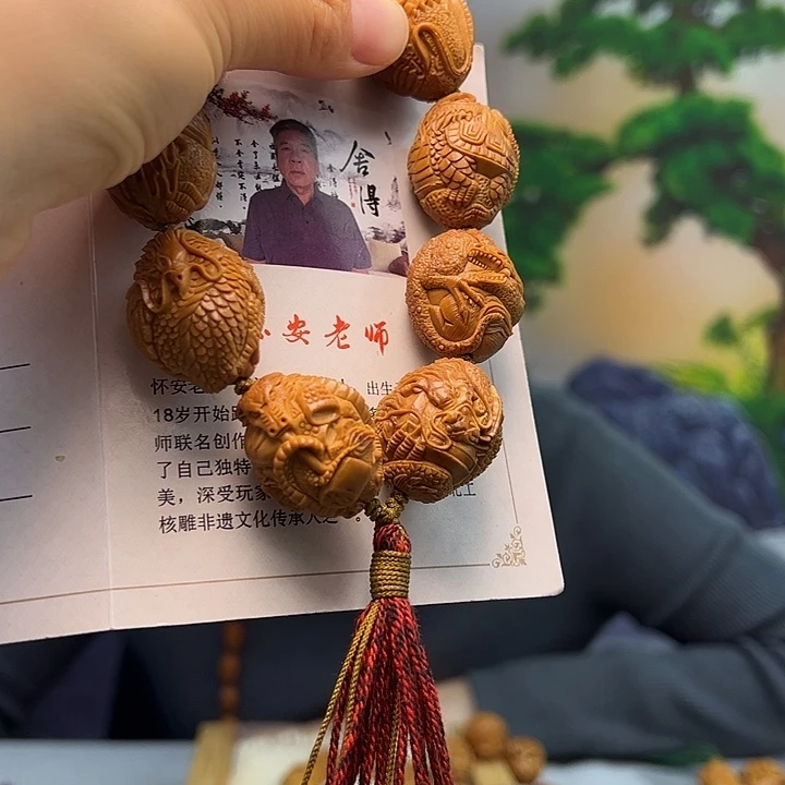 抓***脸橄榄核手串/手链橄榄核