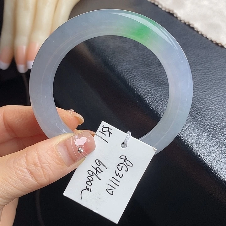 未镶嵌手镯翡翠55圆条52